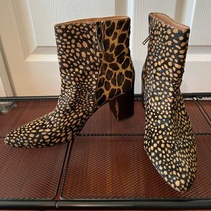 Madewell Animal Print Booties